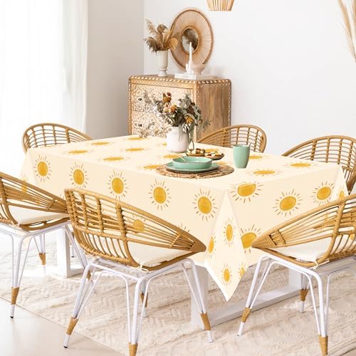 3Pcs Boho Sun Birthday Tablecloths
