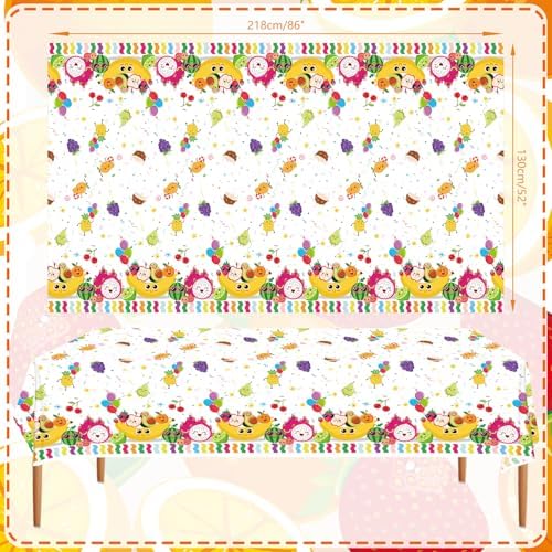 4 Pack Fruit Tablecloths for Summer Parties
