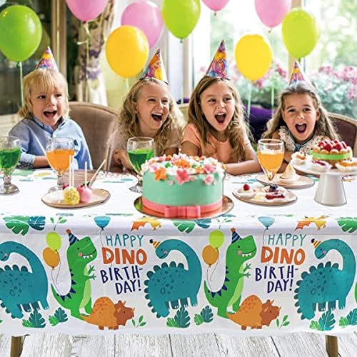 3PC Dinosaur Plastic Tablecloth for Birthday Party