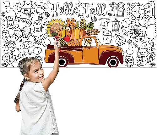 Haooryx Giant Fall Coloring Poster 46x2ft