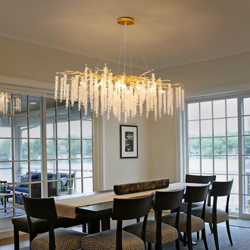 Gold Crystal Tree Branch Chandelier 13 Lights