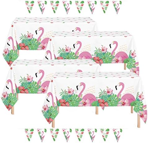 Oojami Flamingo Table Covers 4 Pack 54x108 Inches