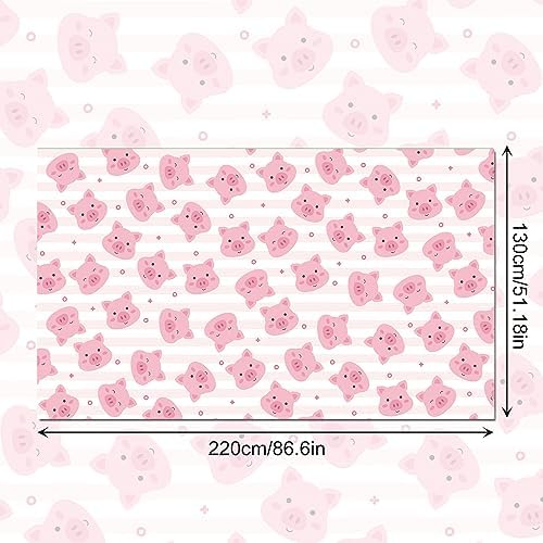2pcs Piggy Party Tablecloths Pink Farm Tablecovers