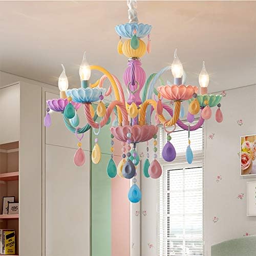 KWOKING Crystal Chandelier Pendant Light with 5 Lights