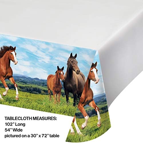 Creative Converting Wild Horse Tablecloth 54x102
