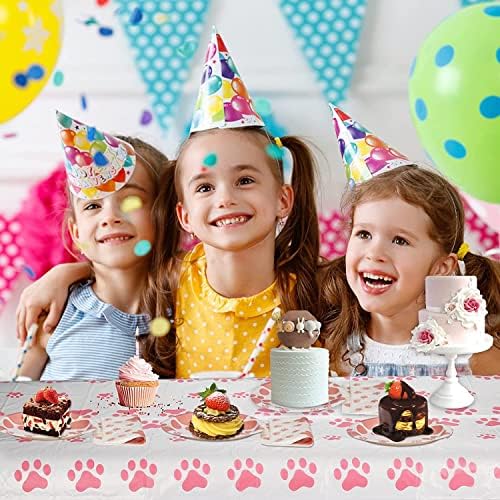 Puppy Birthday Decorations with 20 Plates and Napkins