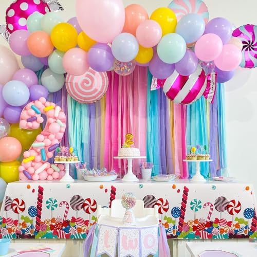 Candyland Themed Tablecloth for Parties and Celebrations