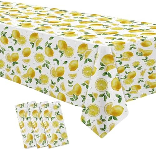 Lemon Party Decorations Tablecloth 3 Pack