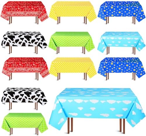 Hosuly 12 Pcs Story Tablecloth Set for Kids Parties