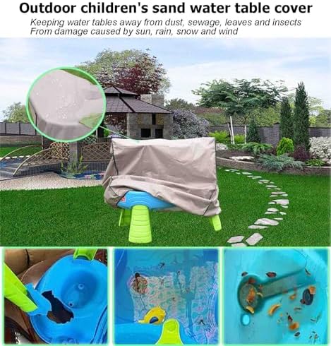 NUENSS-ROR Kids Water Table Cover Heavy Duty Khaki