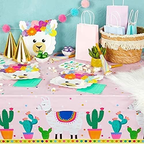 Sparkle and Bash Llama Tablecloth 3-Pack - 54 x 108 in