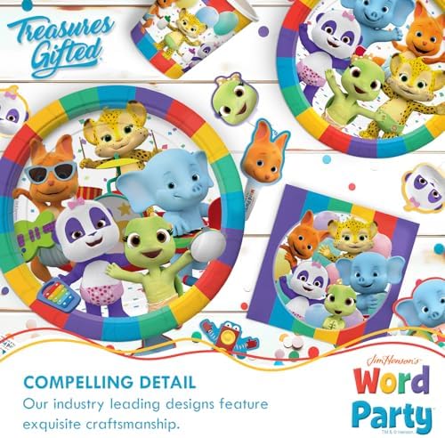 Treasures Gifted Word Party Tablecloth 54x108 Birthday Party