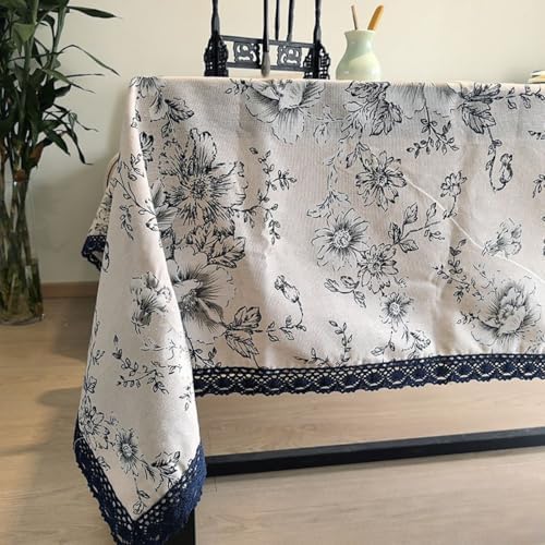 Elegant Floral Kids Table Cloth 118x59 Inch