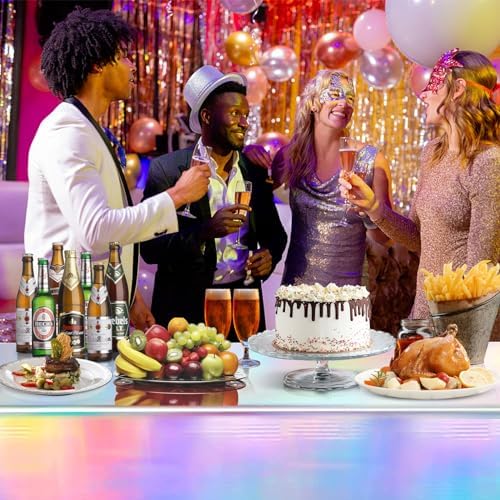 BOMSI Iridescent Laser Tablecloth for Parties