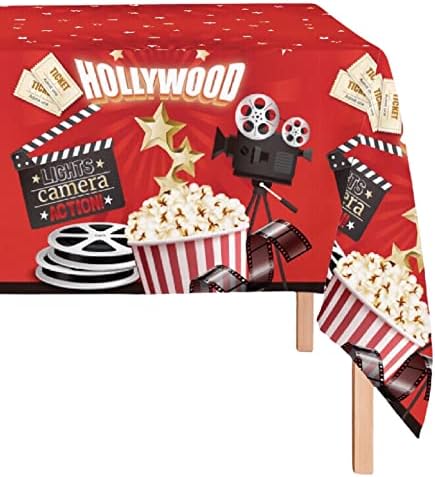 Oojami 4 Pack Movie Night Table Covers 54 x 108 Inches