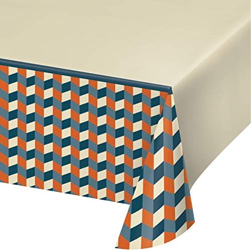 Hipster Birthday Tablecloth 54x102 Inches