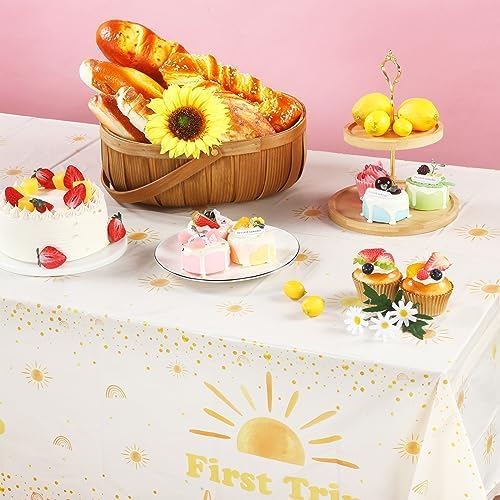 3 Piece Boho Sun Tablecloths for Birthday Party Decor