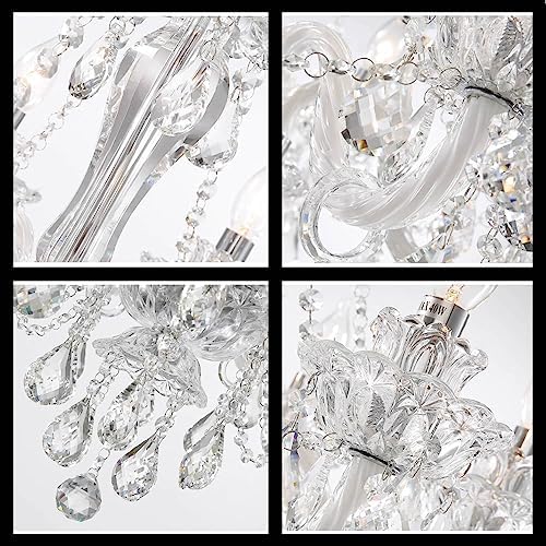 Modern K9 Crystal Chandelier with 12 Lights