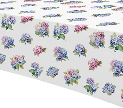Hydrangea Party Tablecloth Set 3 Pack 54x108 Inches