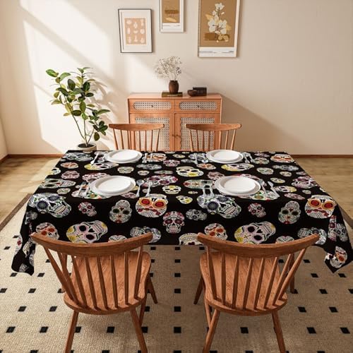 Kids Table Cloth 87 x 55 inch Halloween Themed Pumpkin Design