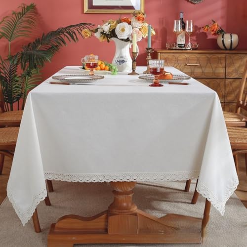 Kids Table Cloths 102 x 55 Inch Cotton Lace Rectangular Cover