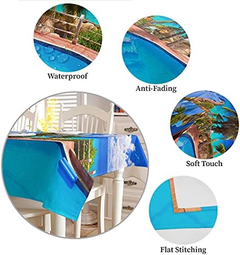ZOE GARDEN Rectangle Tablecloth Waterproof Stainproof