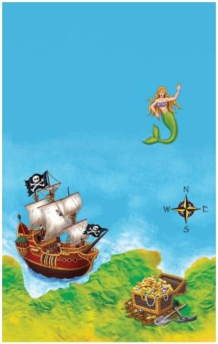 Creative Converting Buried Treasure Table Cover 54x108 Inch