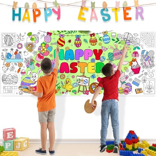Easter Giant Coloring Poster 30x72 Inches