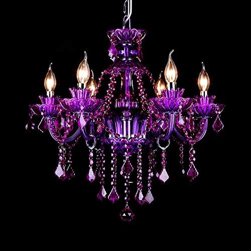 LAKIQ Crystal Modern Chandelier with 6 Lights