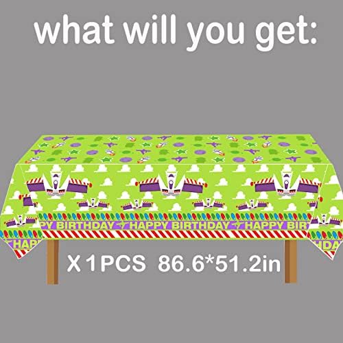 METIXOZE Buzz Birthday Party Tablecloth 1pc