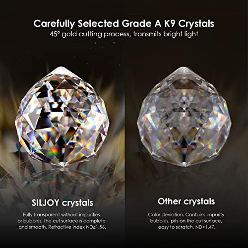 Siljoy Modern Crystal Chandelier 8-Light Flush Mount