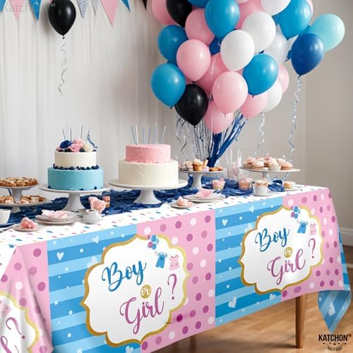 KatchOn Gender Reveal Table Cover - 108x54 Inch Pack of 3 1
