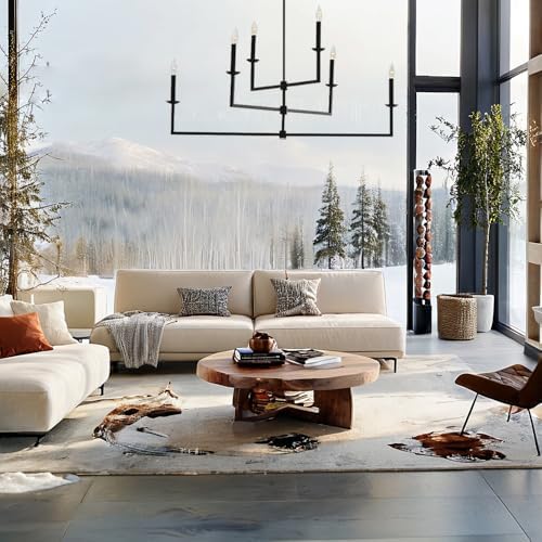 Dimmable Bronze Chandelier for Living Room