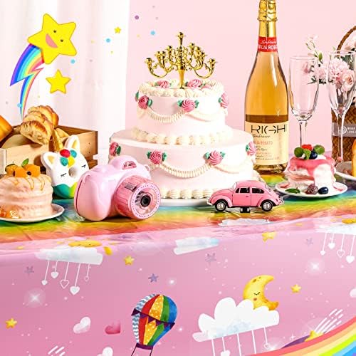 Tudomro Rainbow Tablecloth 54x108 Inches 3 Pcs