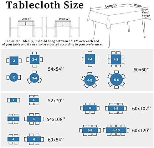 ZOE GARDEN Square Waterproof Tablecloth with Farmhouse Animal Print 1