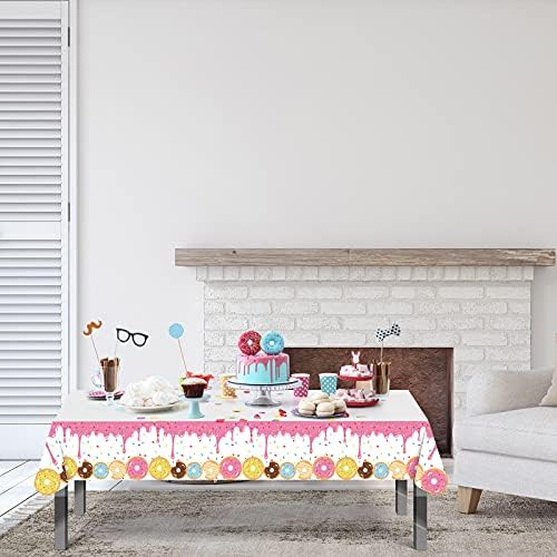 2PCS Donut Party Table Cover Set