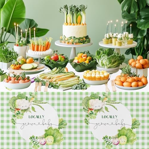 Locally Grown Baby Shower Tablecloth 3 Pack