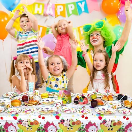 4 Pack Fruit Tablecloths for Summer Parties