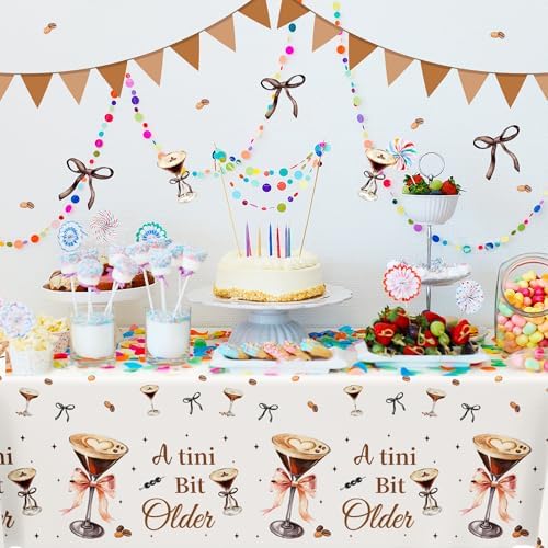 Lide Road Espresso Martini Party Table Cloth 54x87In