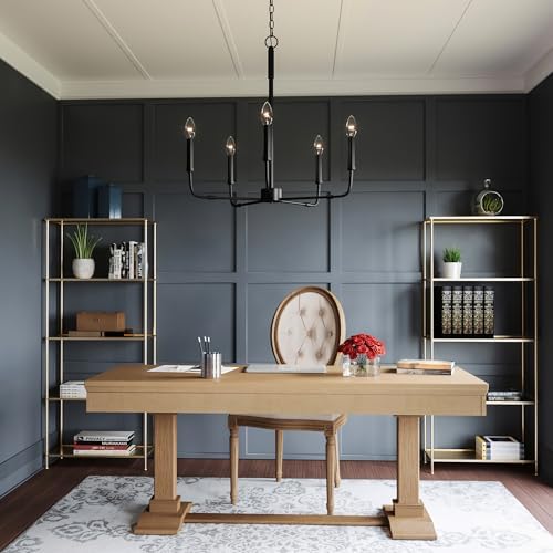 Quoizel Abner 5-Light Matte Black Chandelier