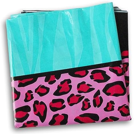 Craft Supply Pink Leopard Table Cover 54x84