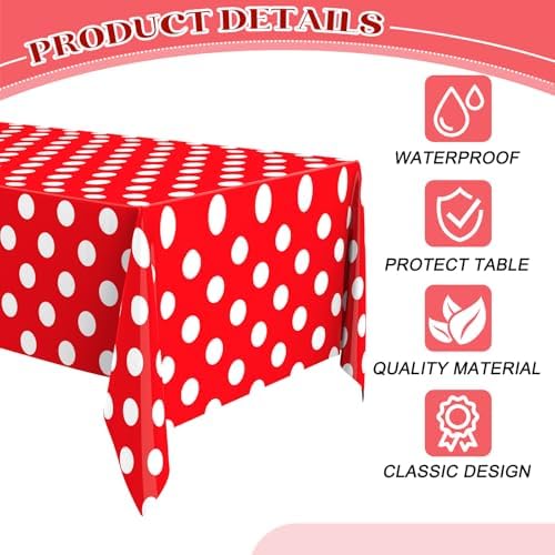 Hosuly 6 Pcs Birthday Party Tablecloth Set for Kids