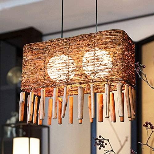 Man Dream Ceiling Pendant Light with Bamboo Art Sculpture