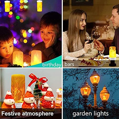 Artermy LED Flame Light with Remote Timer 2 Pack