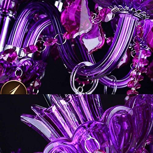 LAKIQ Crystal Modern Chandelier with 6 Lights