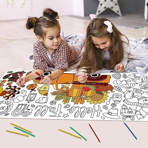 Haooryx Giant Fall Coloring Poster 46x2ft