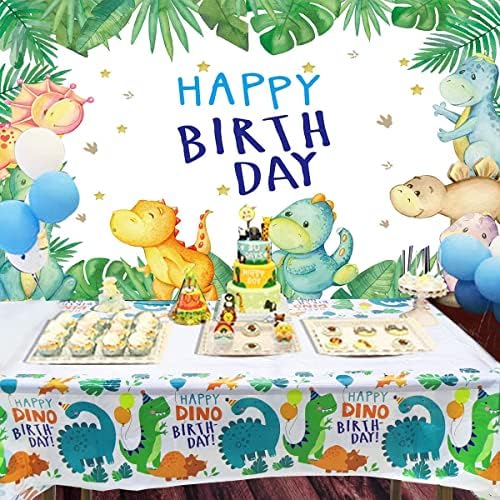 3PC Dinosaur Plastic Tablecloth for Birthday Party
