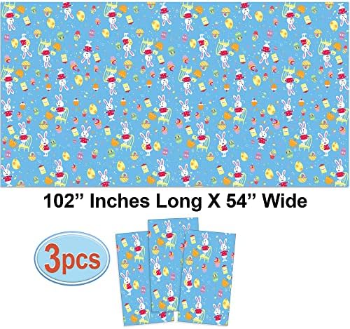 AnapoliZ Easter Tablecloths 3 Pcs Pack