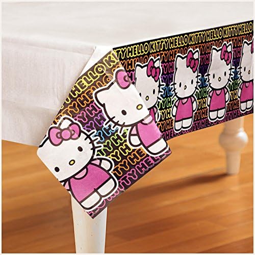 Hello Kitty Neon Tween Paper Tablecover 1ct