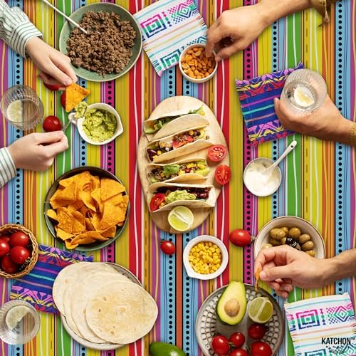 KatchOn XtraLarge Fiesta Tablecloth 108x54 Inch